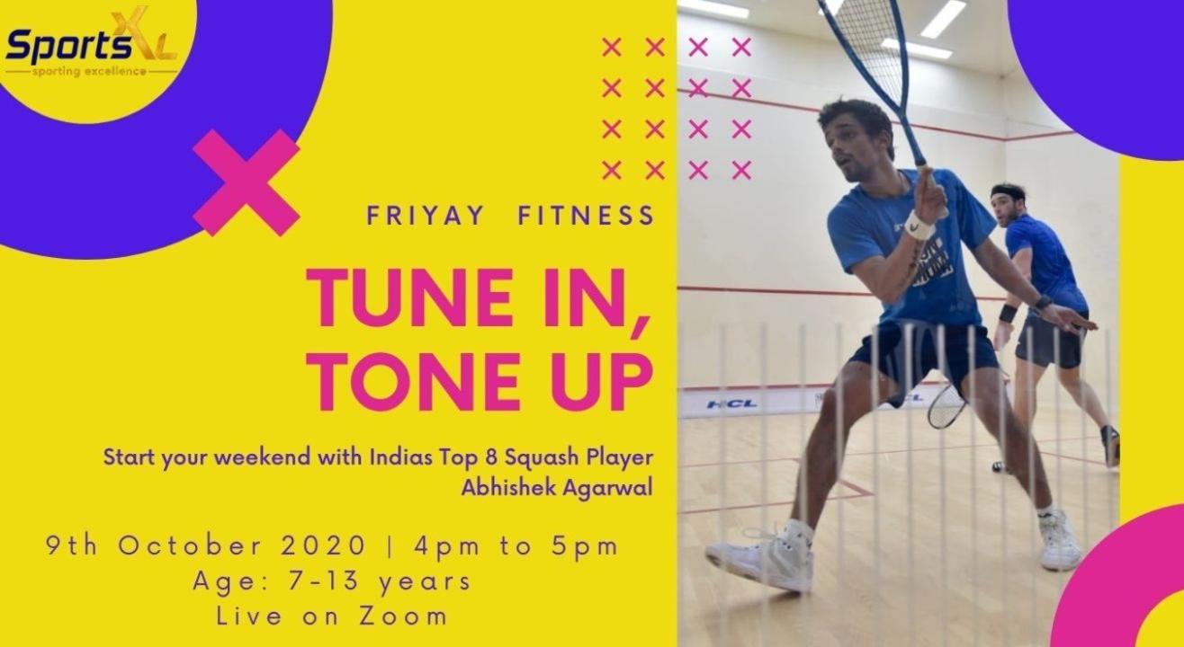 Fitness for kids with an ace squash star