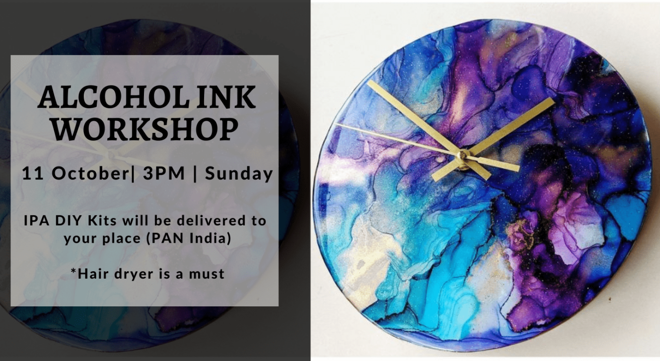 Alcohol Ink On Clocks - IPA DIY Kit