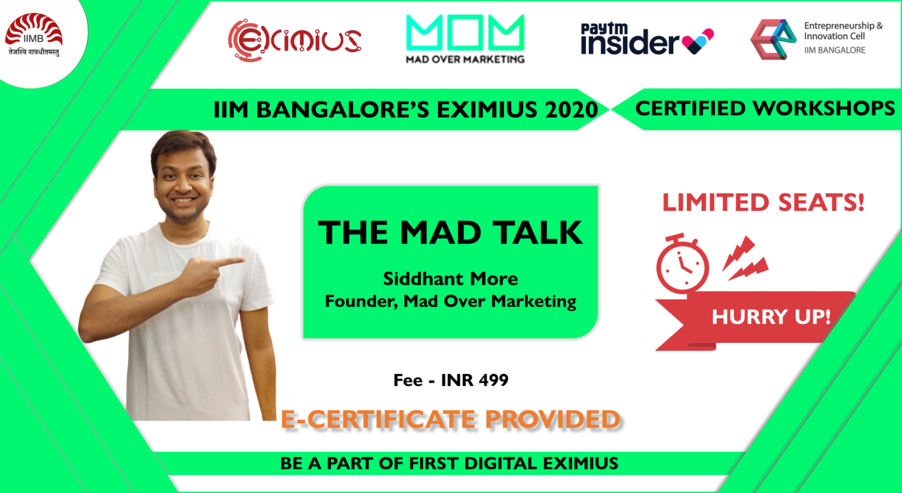 The Mad Talk: Mad Over Marketing (M.O.M) Workshop 