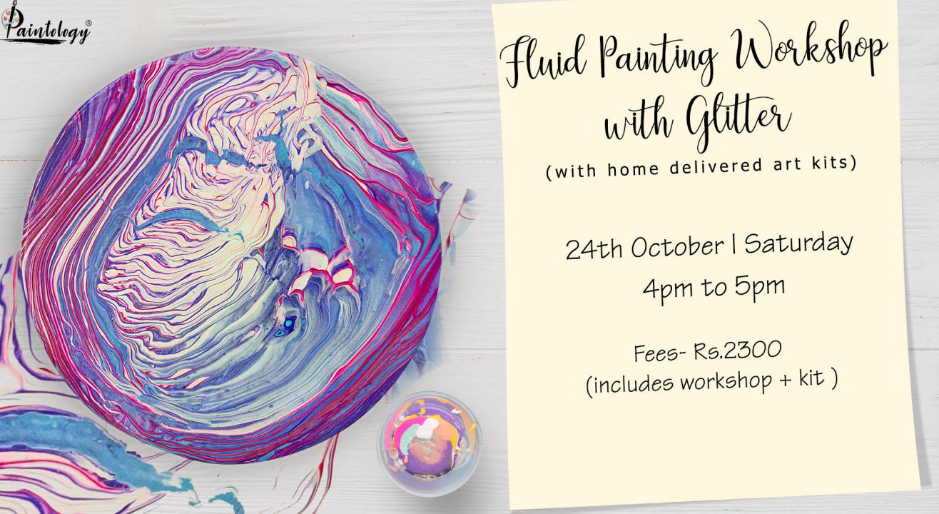 Fluid Art workshop with Paintology Art Kit 