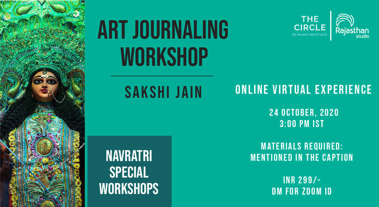 Navratri Specials - Art Journaling Workshop by Rajasthan Studio