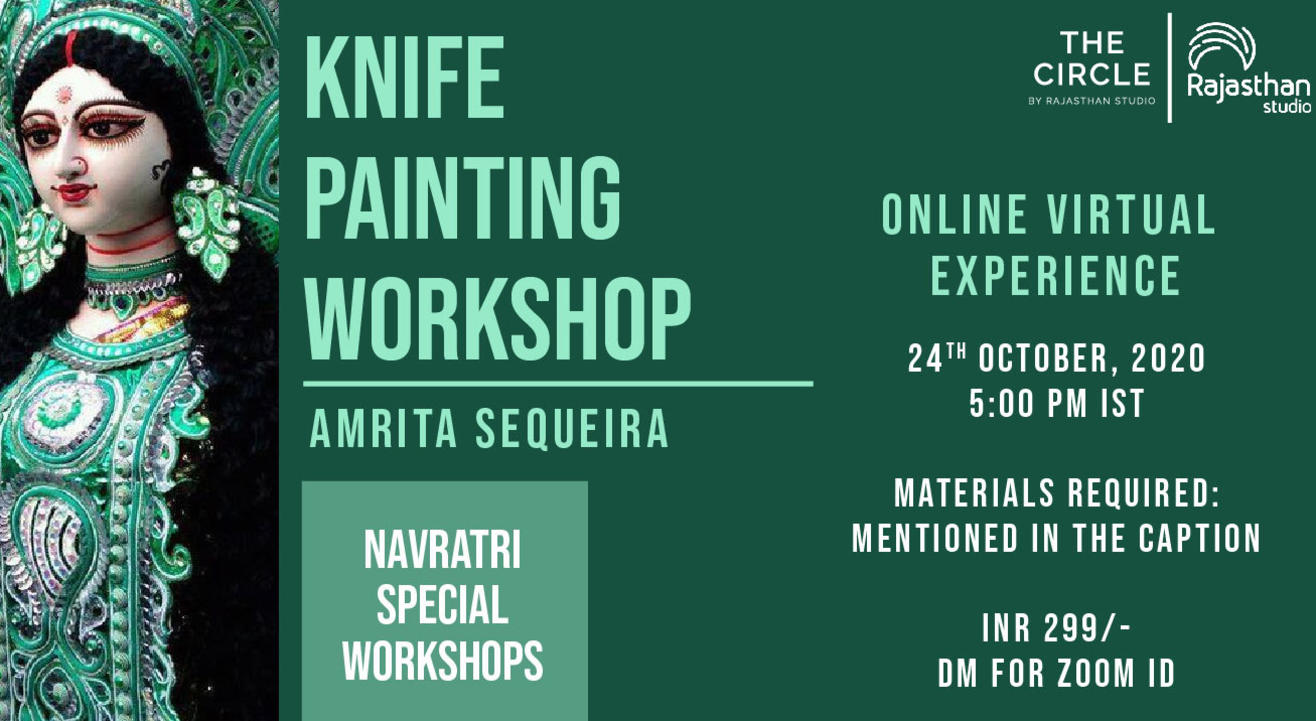 Navratri Specials - Knife Painting Workshop by Rajasthan Studio