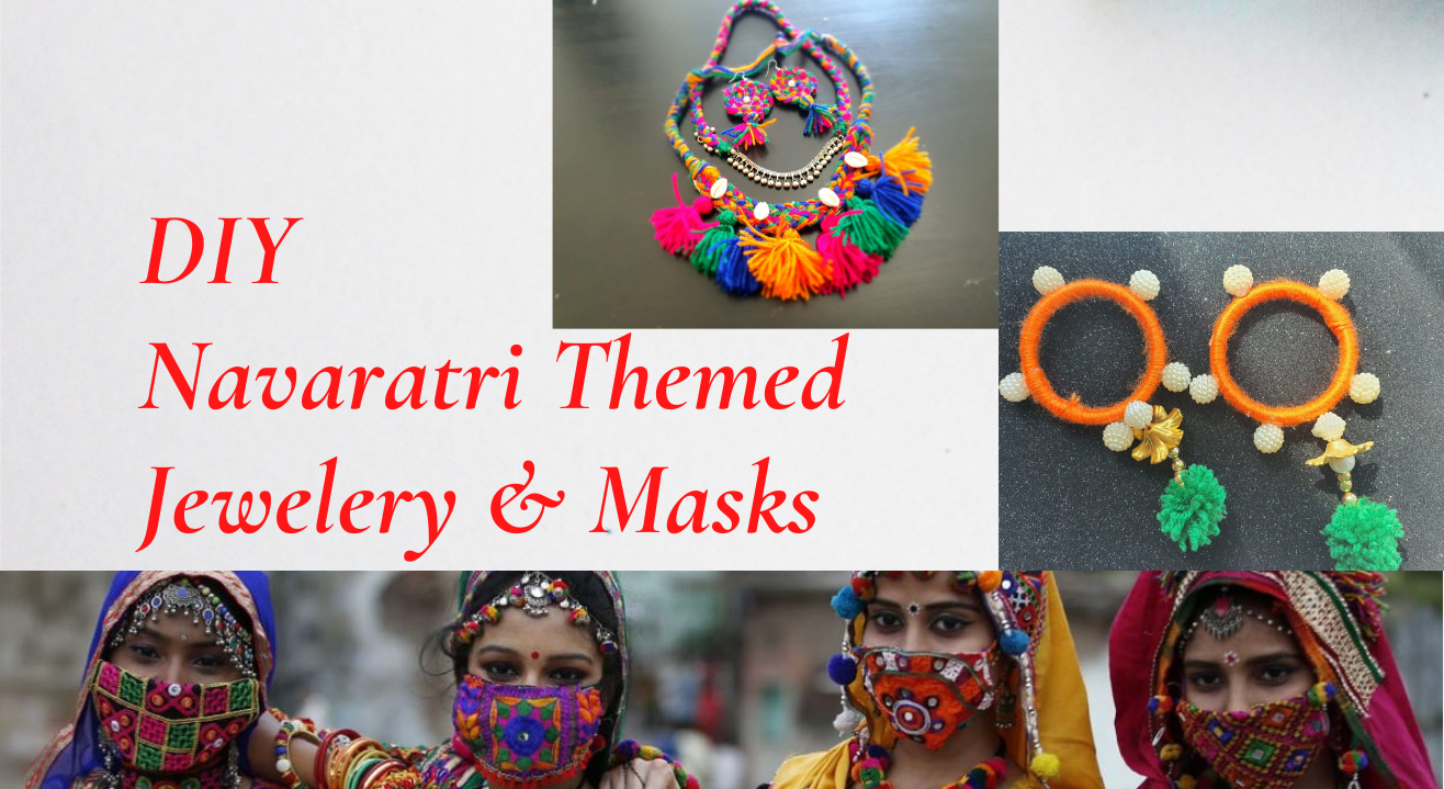 Learn how to make Navaratri themed Jewelry & Masks