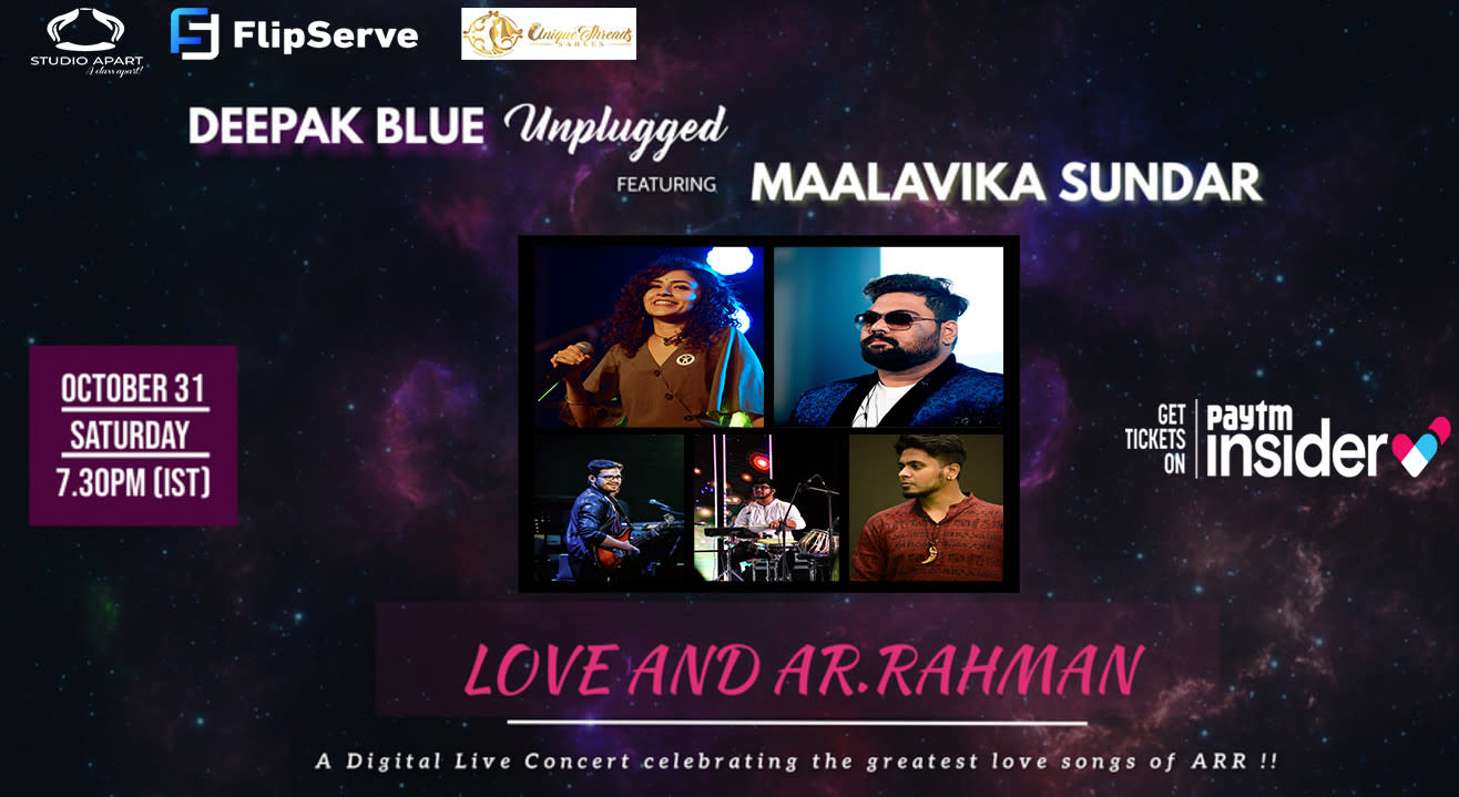 MAALAVIKA SUNDAR & DEEPAK BLUE LIVE CONCERT 