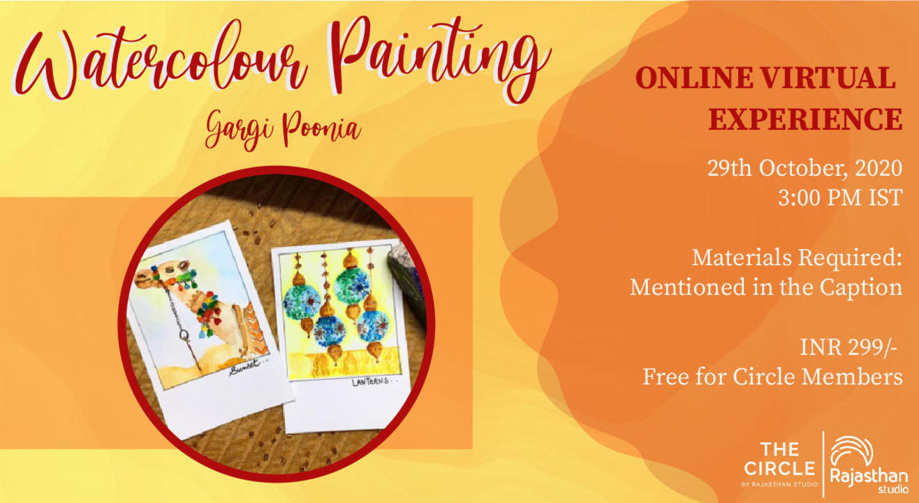 Watercolour Painting Workshop with Rajasthan Studio