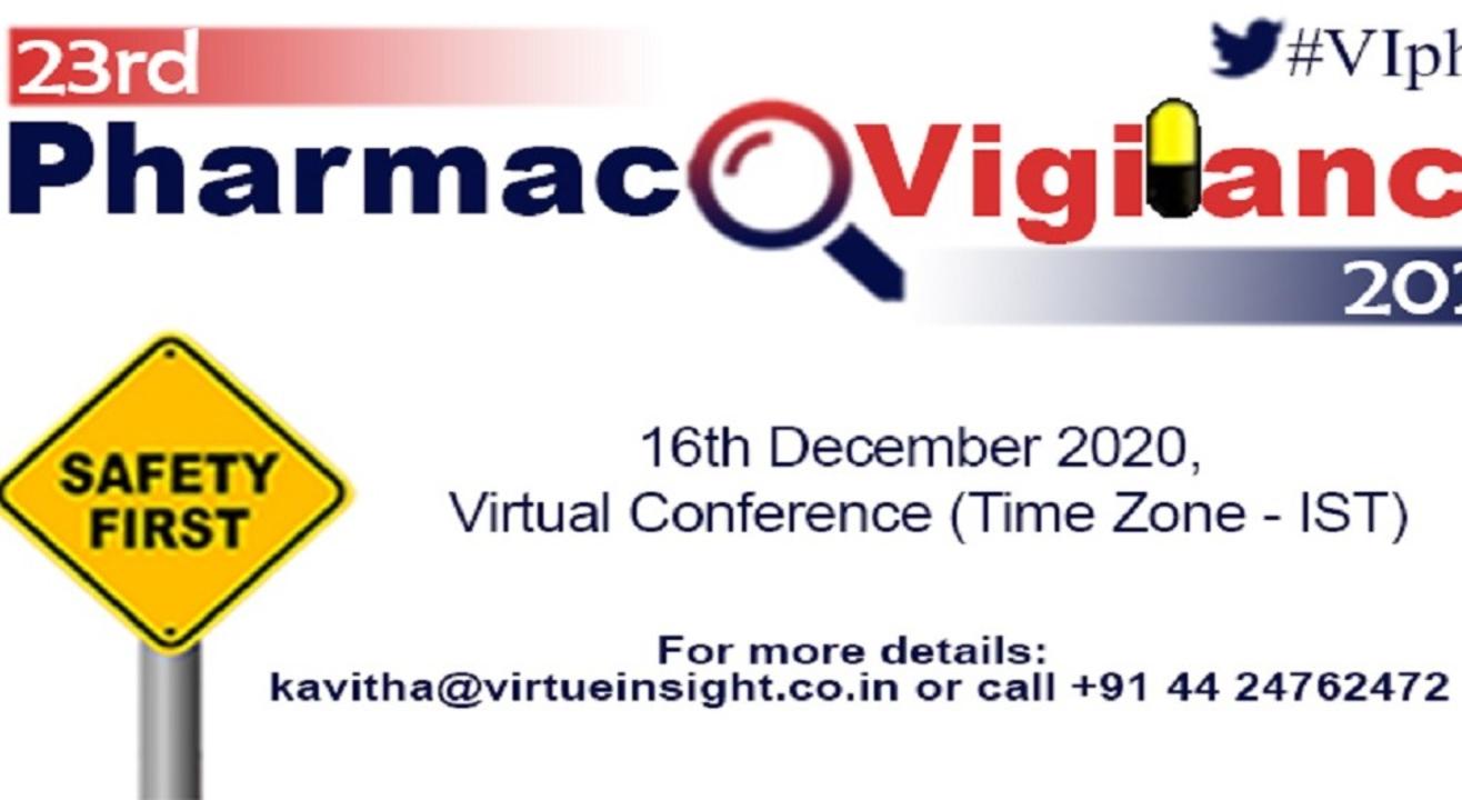 23rd Pharmacovigilance 2020 (Virtual Conference)