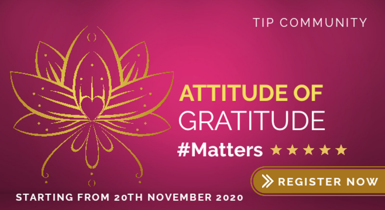 Attitude of Gratitude Matters | 30-Days Activity Workshop