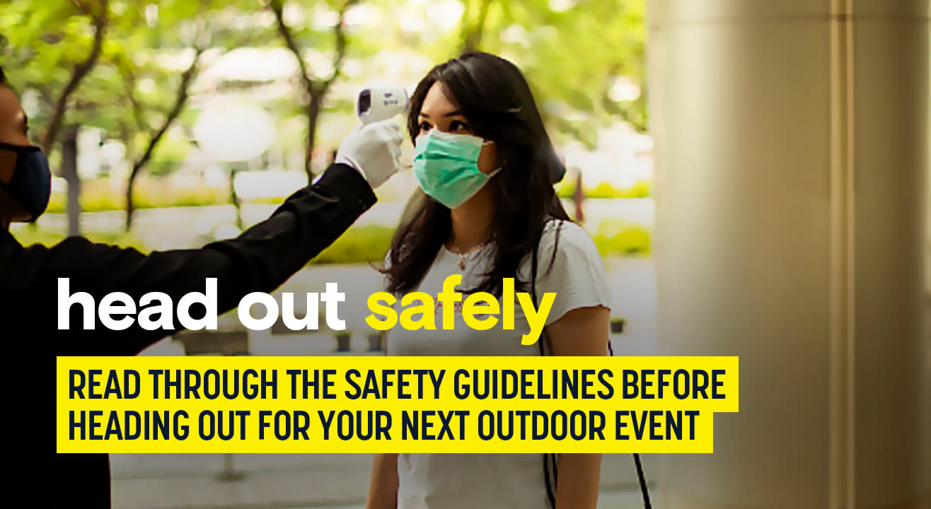 Stepping out to attend an event? Read through these safety guidelines.