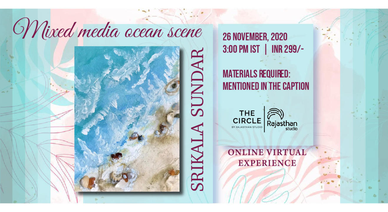 Mixed Media Ocean Scene Workshop by Rajasthan Studio