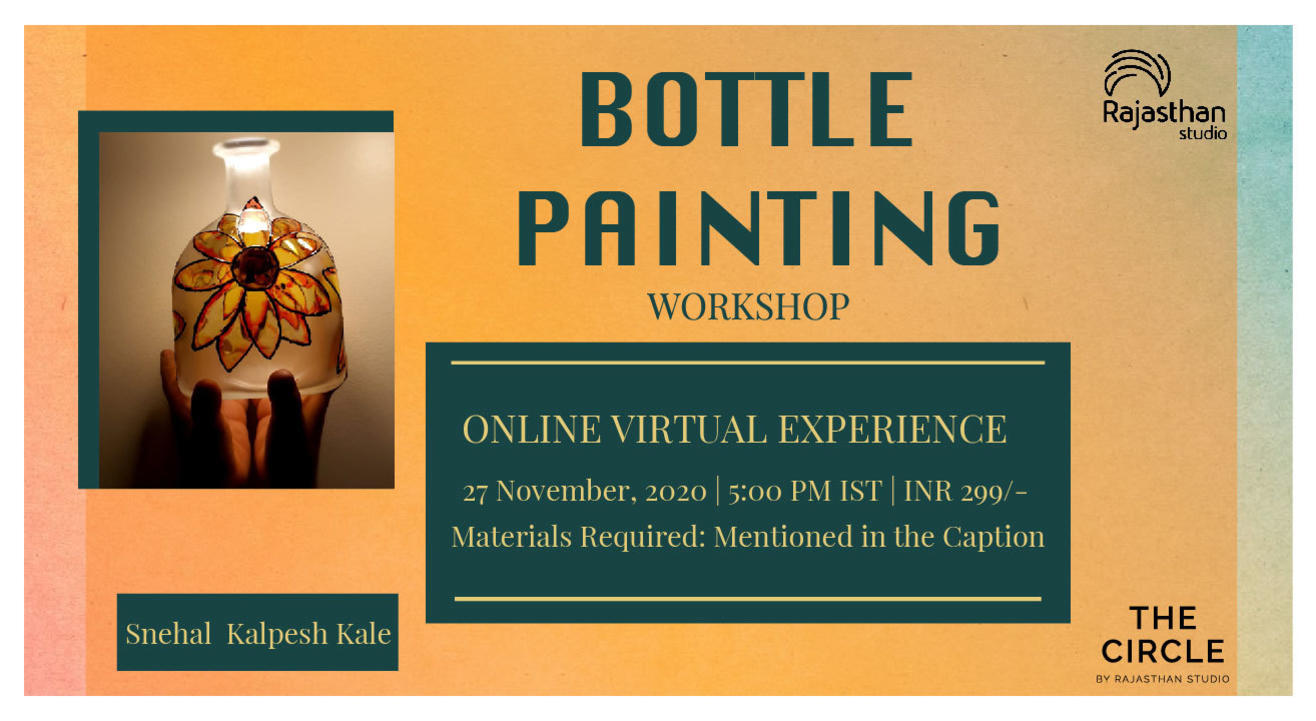 Bottle Painting Workshop by Rajasthan Studio