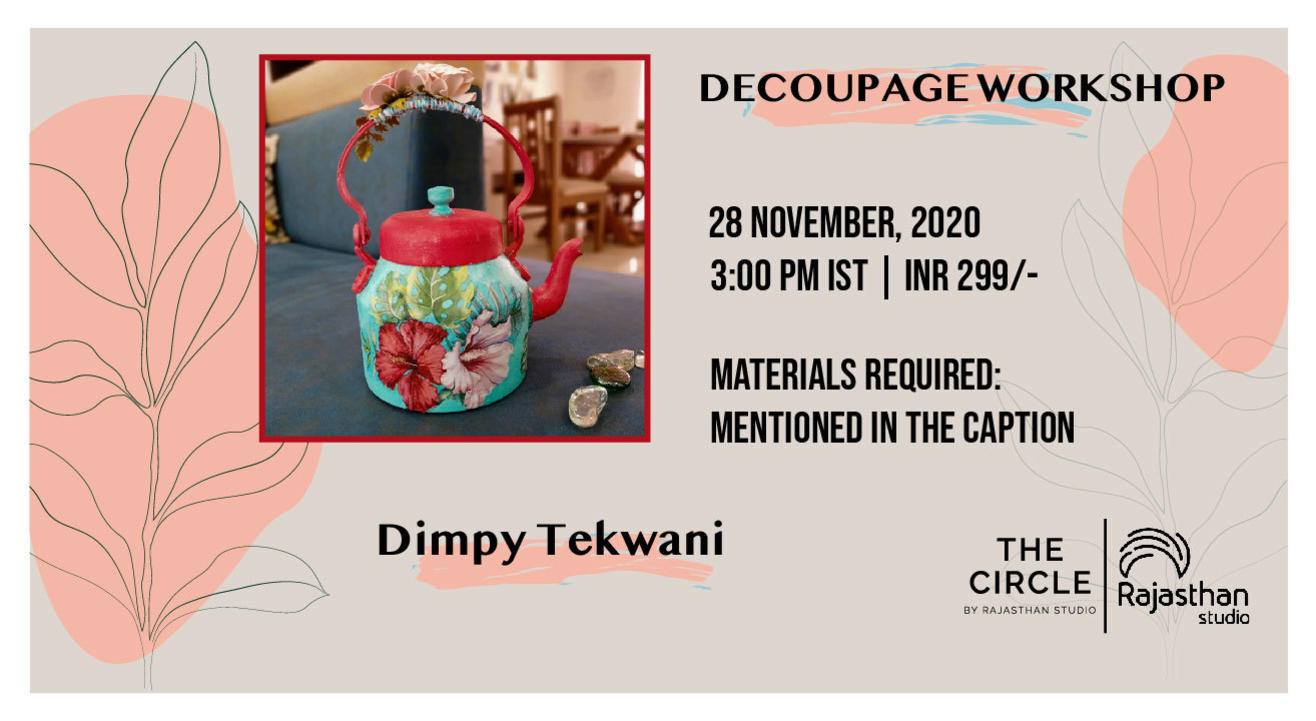 Decoupage Workshop by Rajasthan Studio