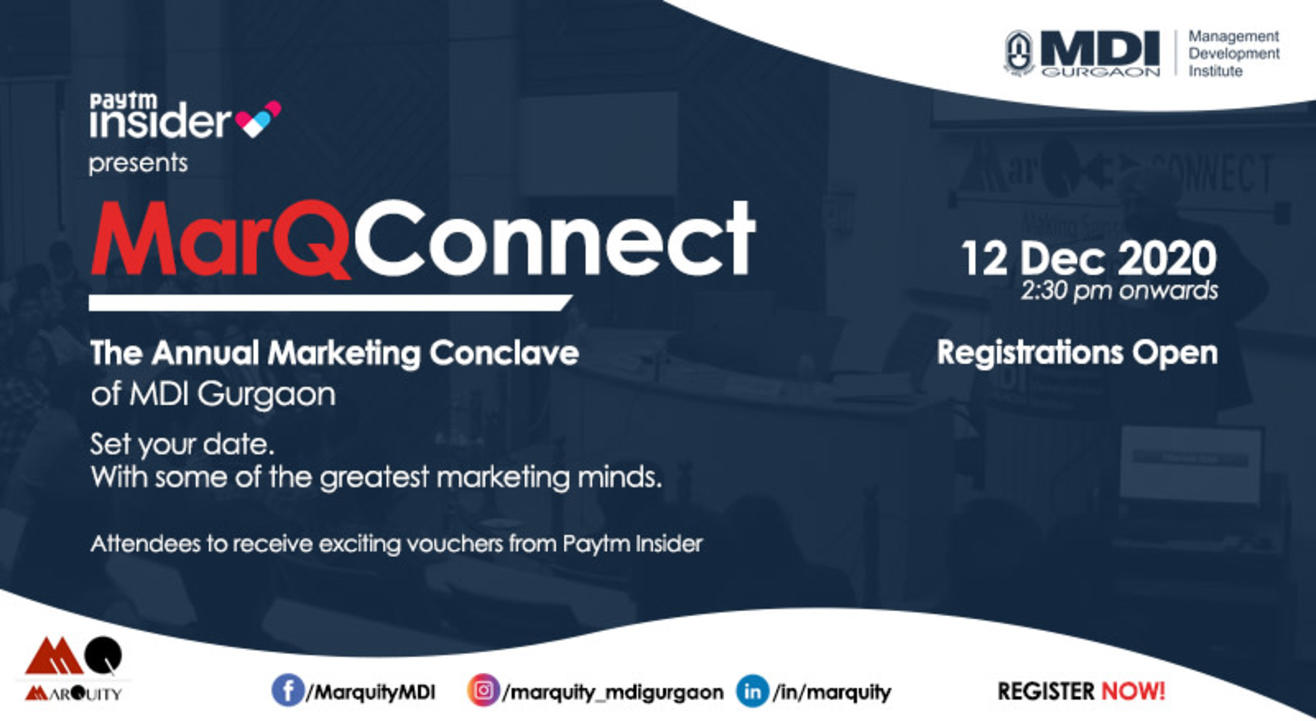 MarQConnect - The Annual Marketing Conclave of MDI Gurgaon
