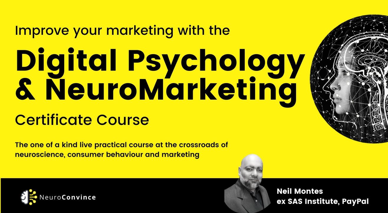 Digital Psychology and NeuroMarketing Course:  Using psychology to make more sales