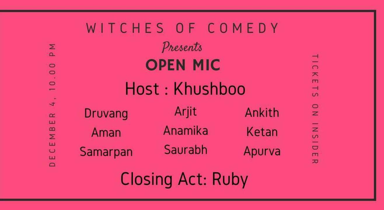 Witches of Comedy Open Mic Edition