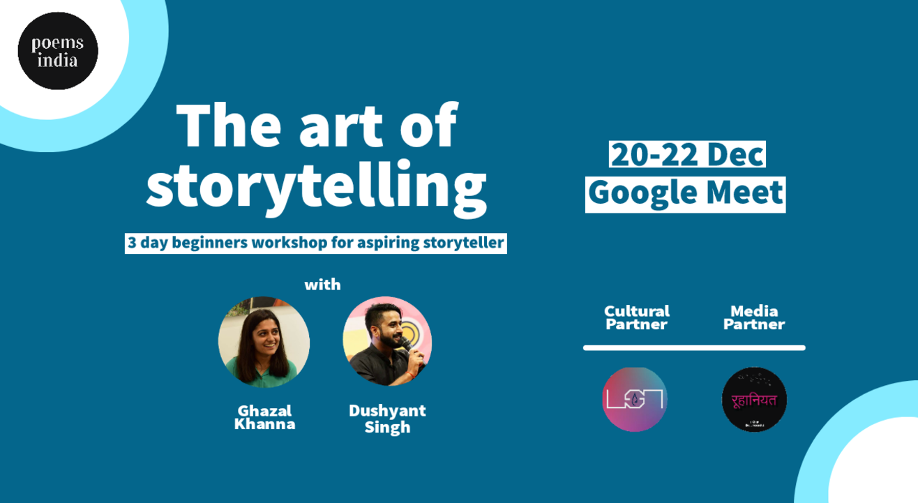 The Art Of Storytelling - 3 Day Beginners Workshop + Competition