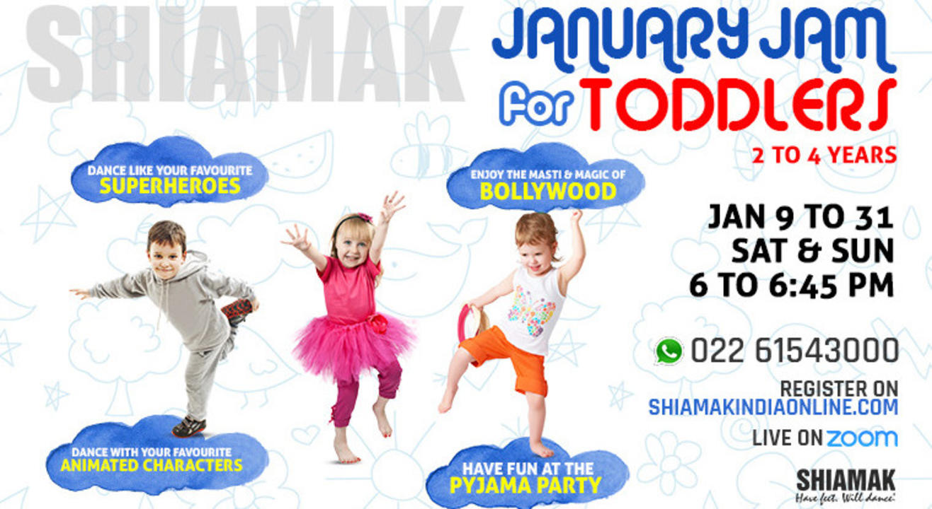 January Jam for Toddlers (2 to 4 years) - Online dance classes