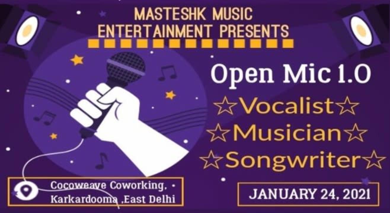 Masteshk Music Open Mic ( Delhi Open Mic Event ) Register Now