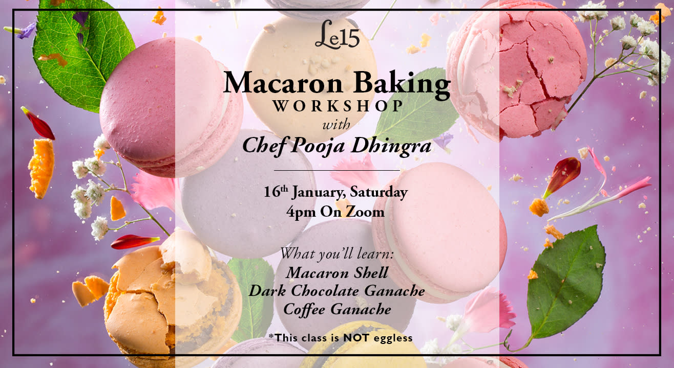 Macaron Baking Workshop with Chef Pooja Dhingra