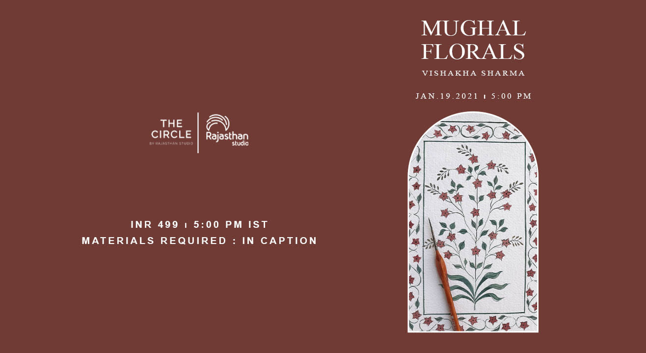 Mughal Floral Art Workshop by Rajasthan Studio