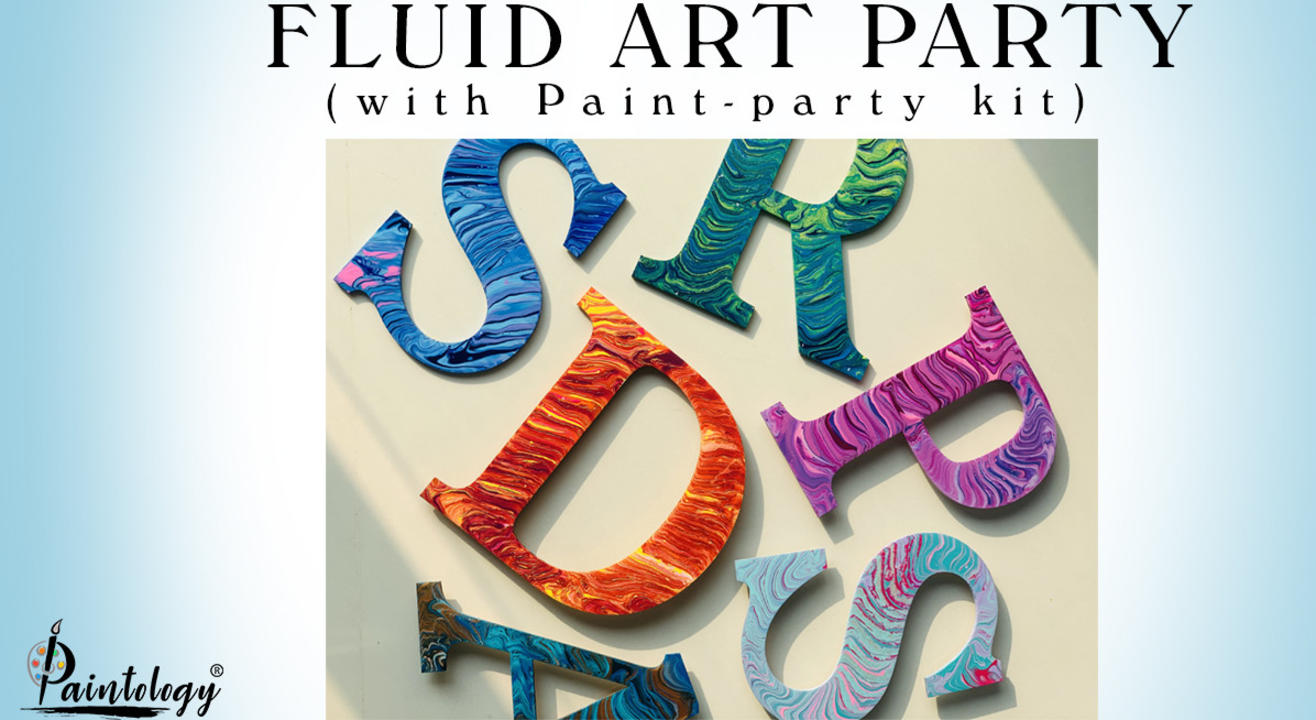 23rd Jan – Fluid art party with kit