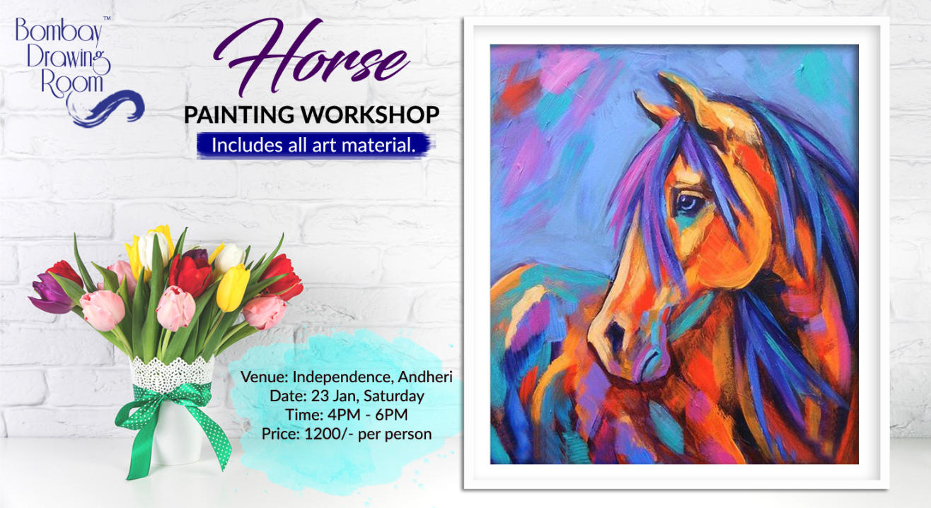 Horse Painting Workshop by Bombay Drawing Room