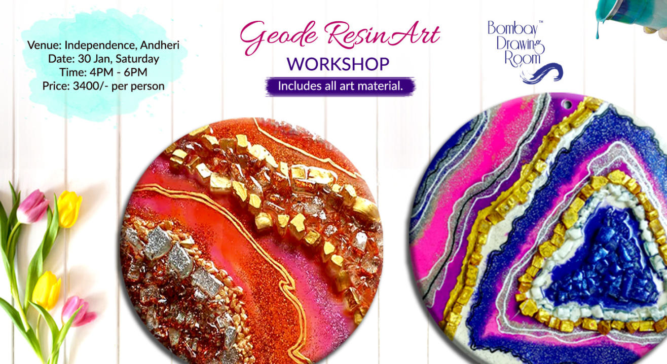 Geode Resin Art Workshop by Bombay Drawing Room