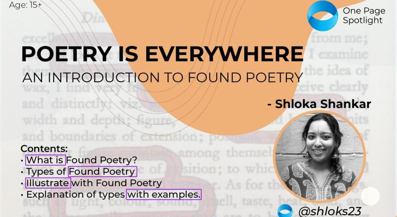 Introduction to Found Poetry- A One Page Spotlight Workshop