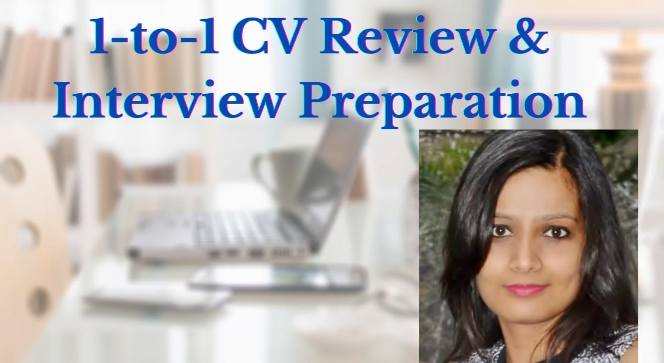 1-to-1 CV Review & Interview Preparation Session by a group of IIT and IIM alumni team