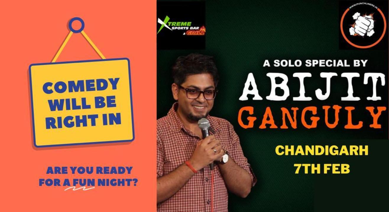 Punchliners Comedy Show ft Abijit Ganguly in Chandigarh