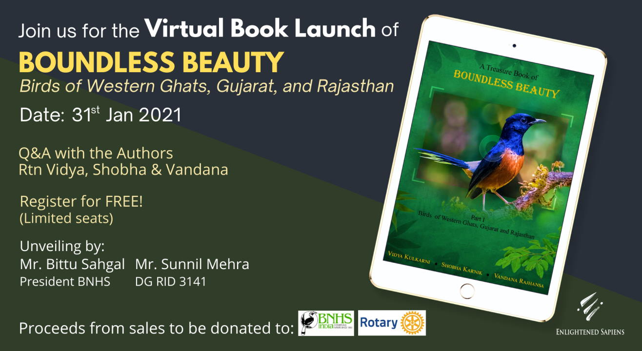 Virtual Book Launch of Boundless Beauty – Birds of Western Ghats, Gujarat and Rajasthan