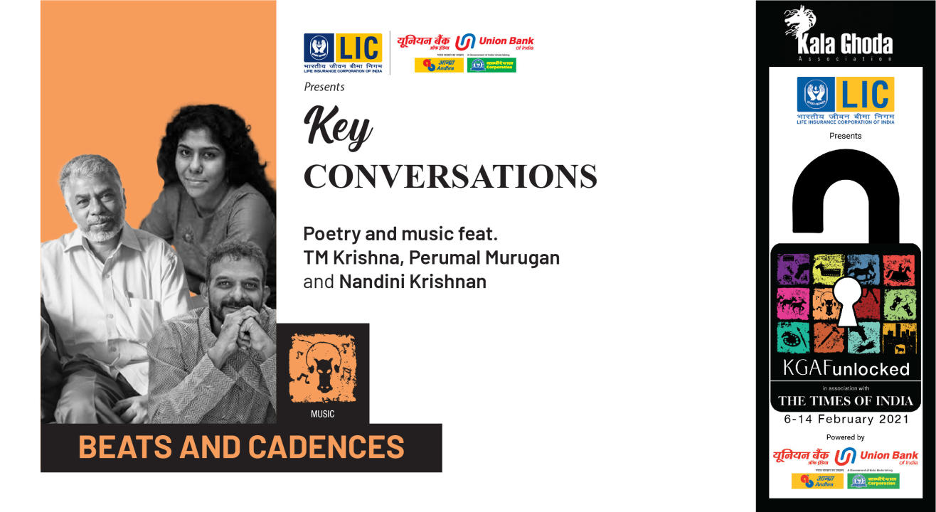 Beats and Cadences with  TM Krishna, Perumal Murugan and Nandini | KGAF 2021