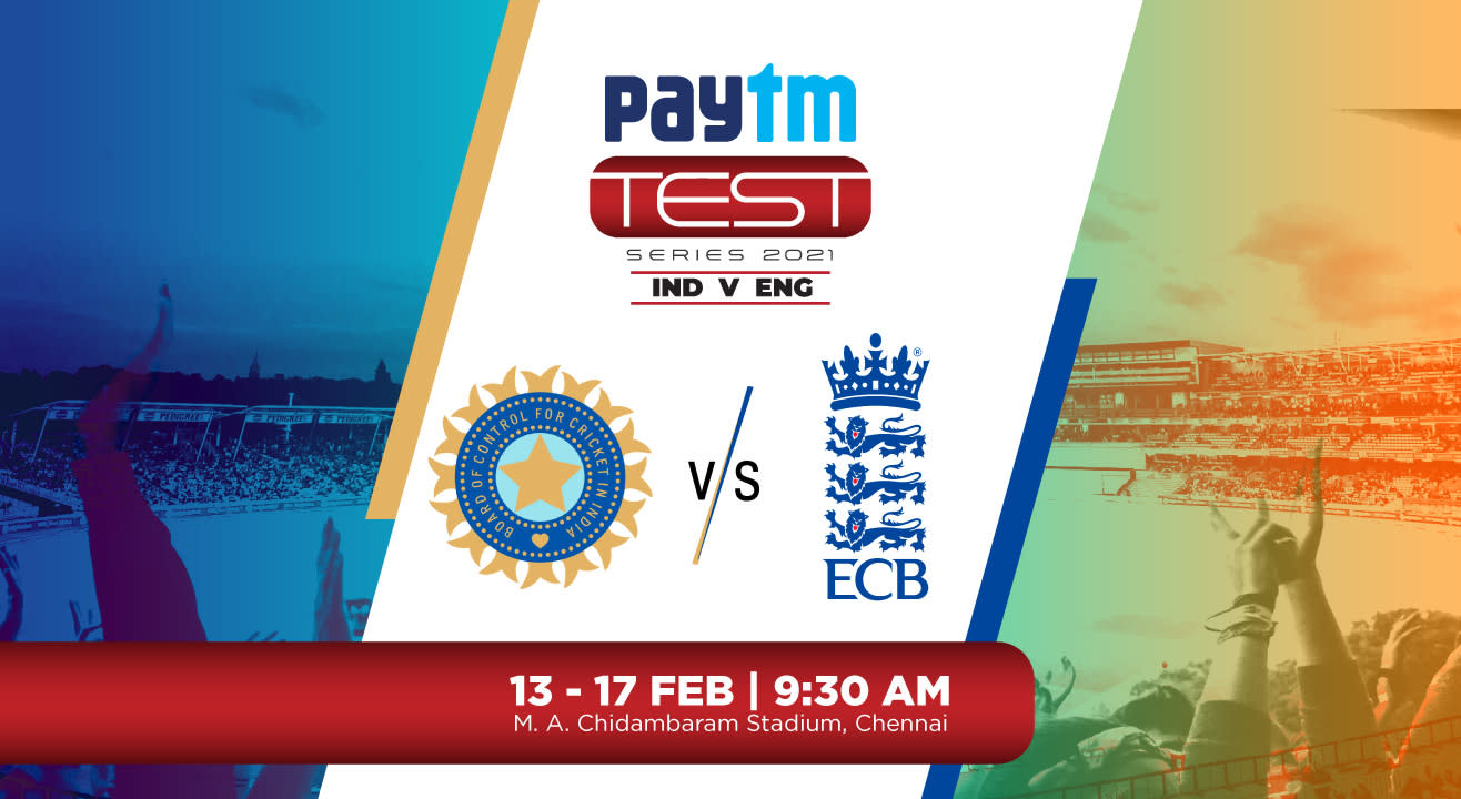 Paytm Test Series 2021 2nd Test India V England Chennai