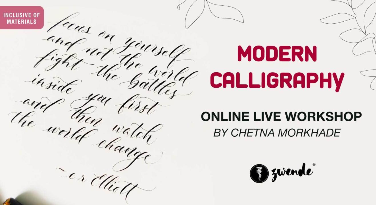 Modern Calligraphy [Online Live Workshop - Inclusive of Materials]