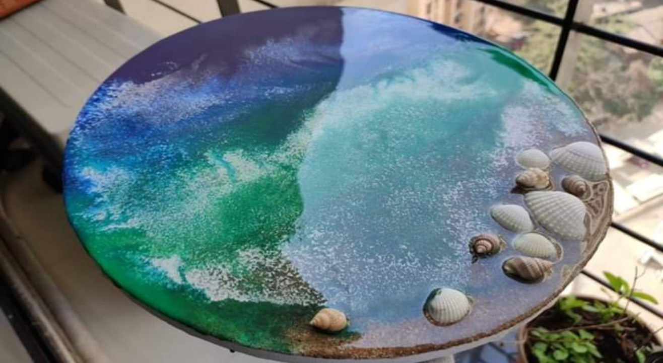 Ocean Pour Resin Art Workshop