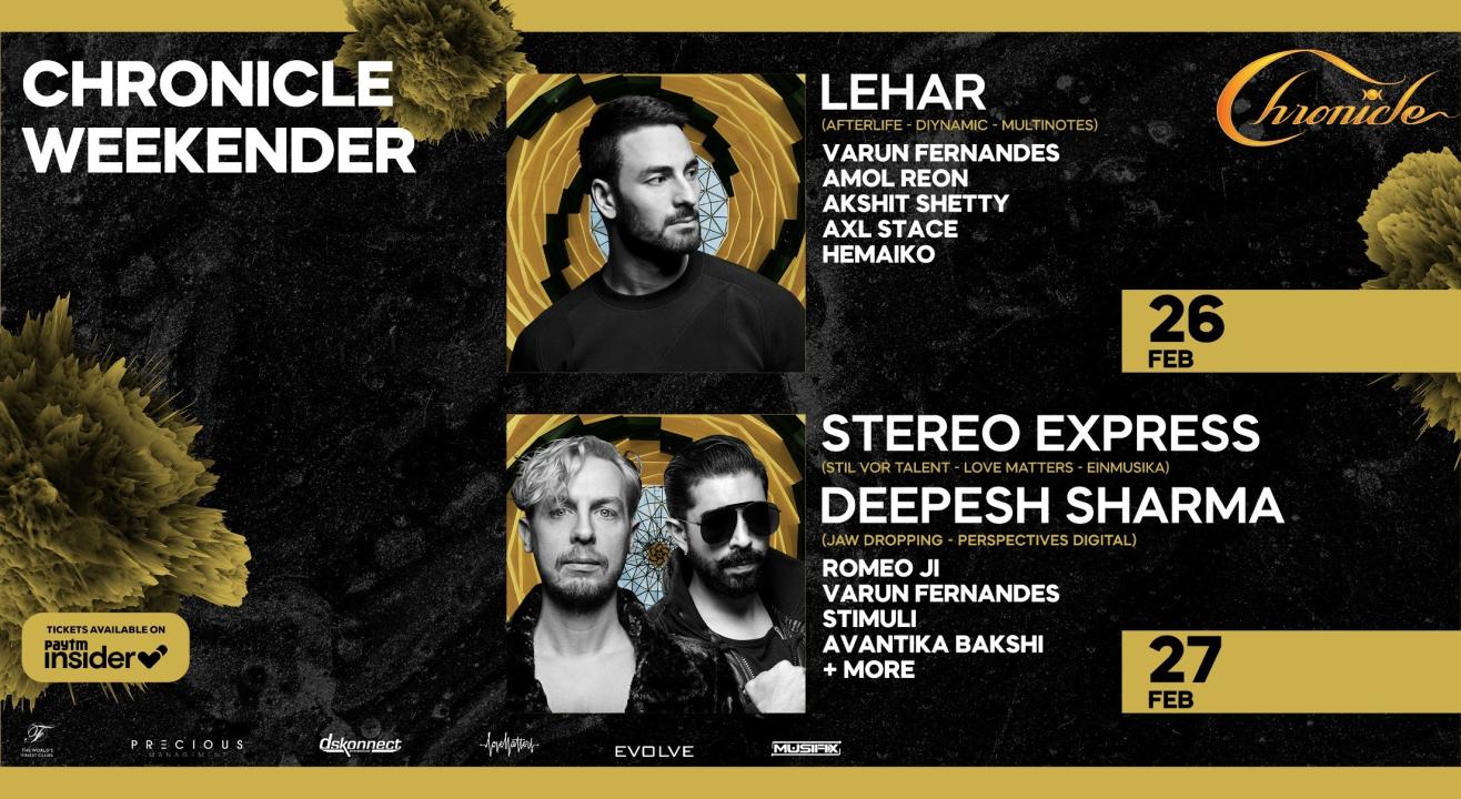 Chronicle Weekender - Lehar x Stereo x Deepesh Sharma 