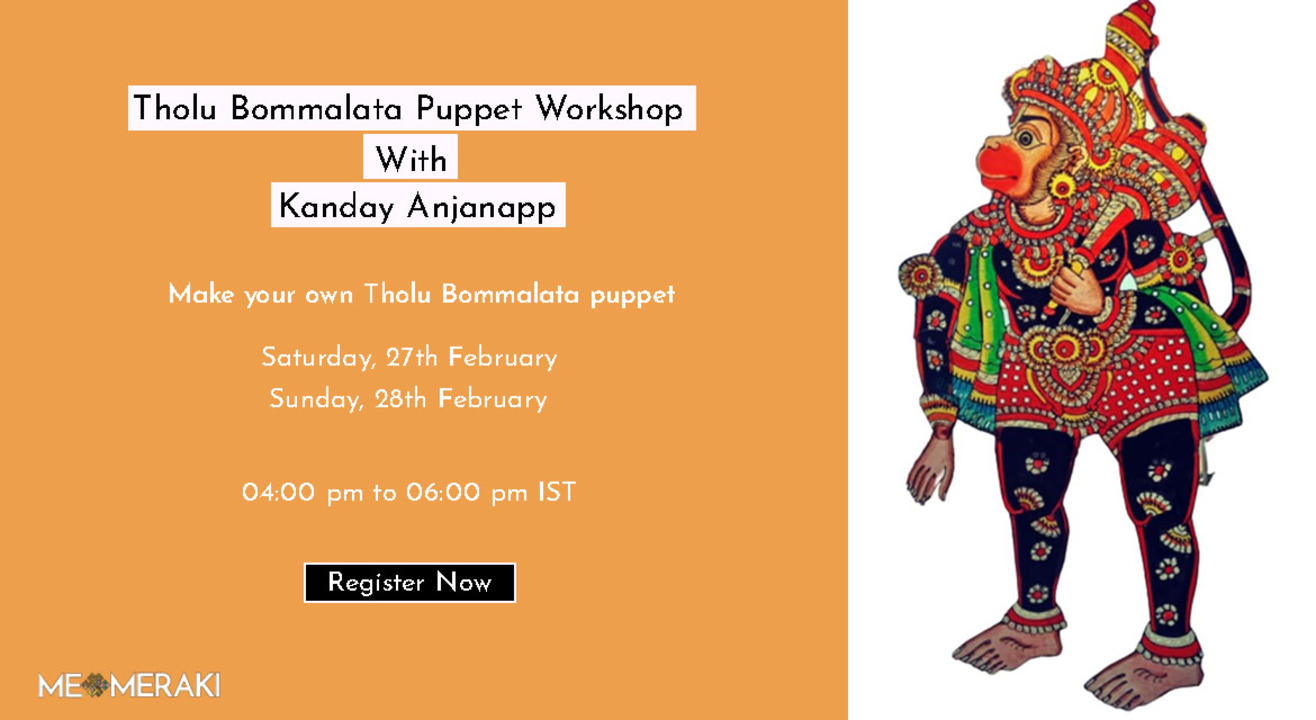 ONLINE THOLU BOMMALATA PUPPET WORKSHOP WITH KANDAY ANJANAPP