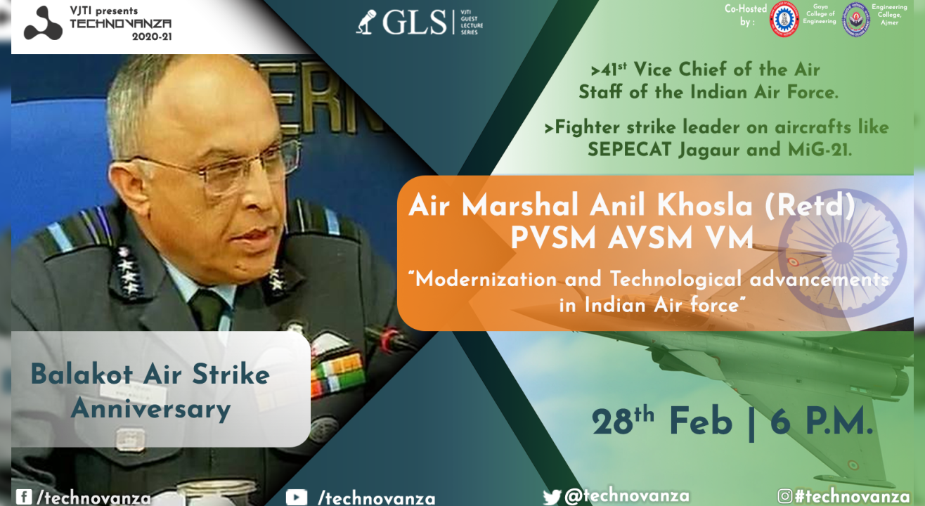 VJTI Technovanza GLS : Air Marshal Anil Khosla