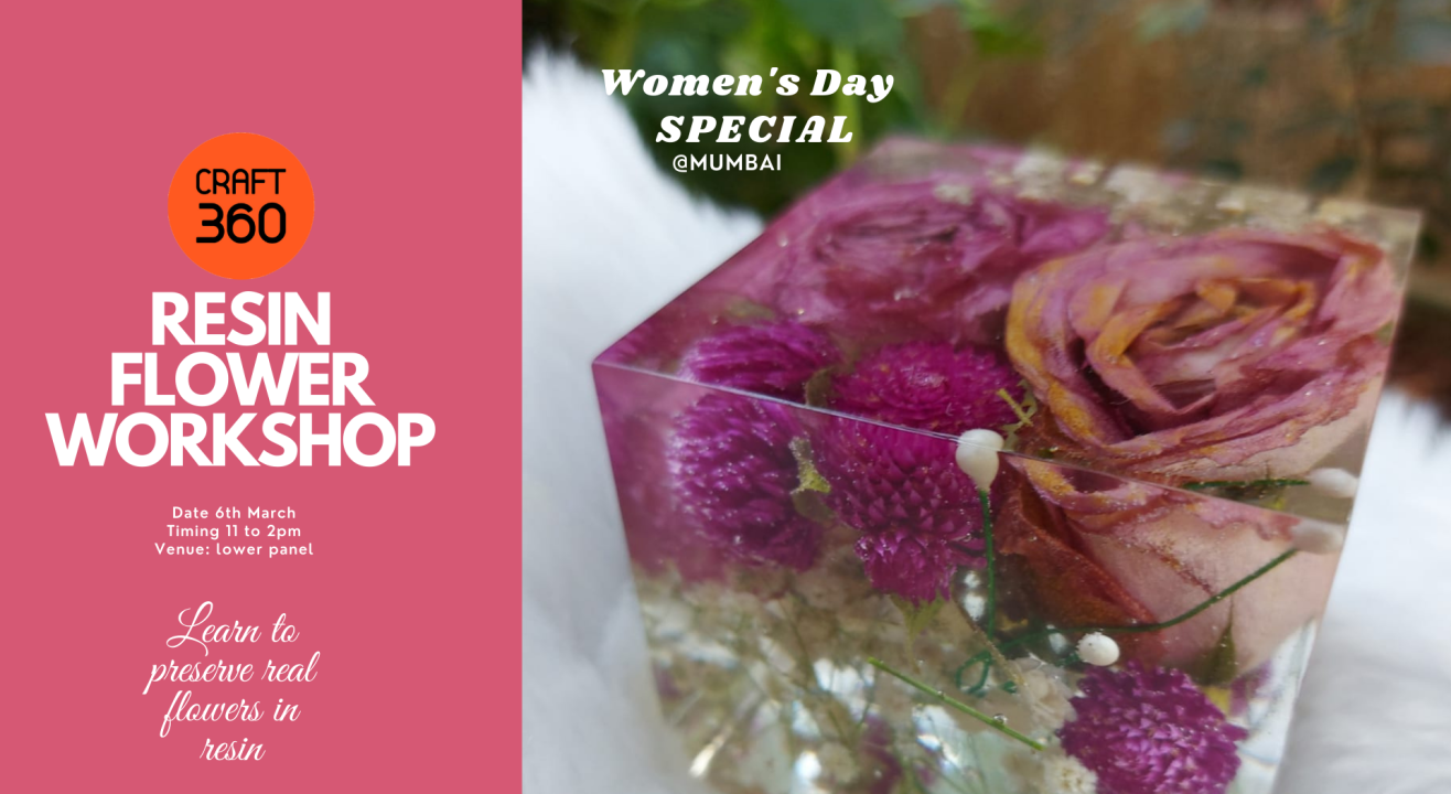 Resin flower workshop