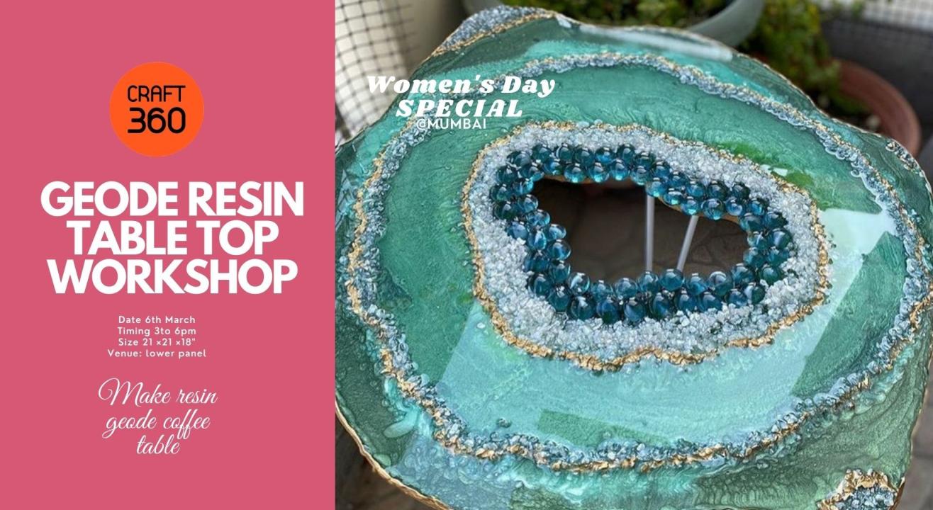 Geode Resin tabletop Workshop