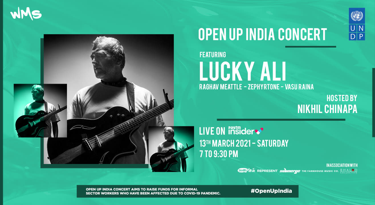 UNDP India presents - Open Up India Concert! Featuring Lucky Ali, Hosted by Nikhil Chinapa