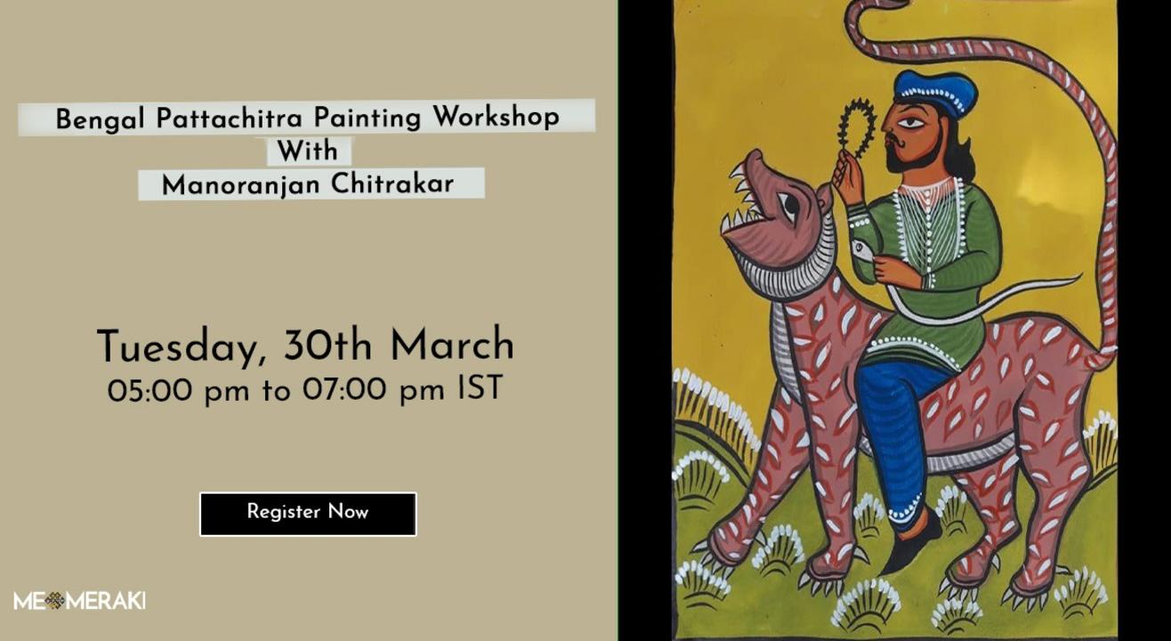 ONLINE BENGAL PATTACHITRA PAINTING WORKSHOP WITH MANORANJAN CHITRAKAR