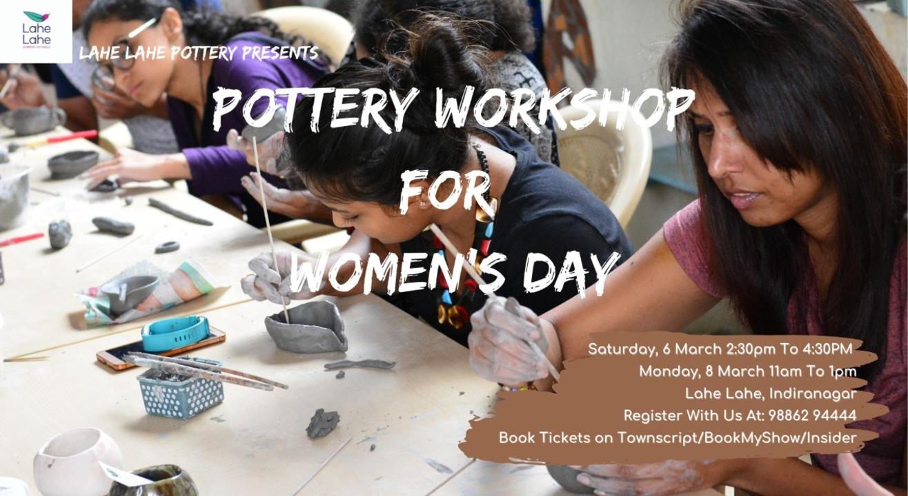 Pottery Workshop for Women on Women's Day