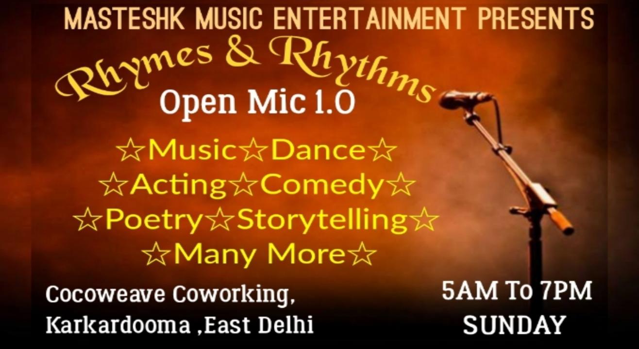 The Platform For Artists ( Rhyems & Rhythems ) -  Masteshk Open Mic ( Delhi Open Mic Event ) 