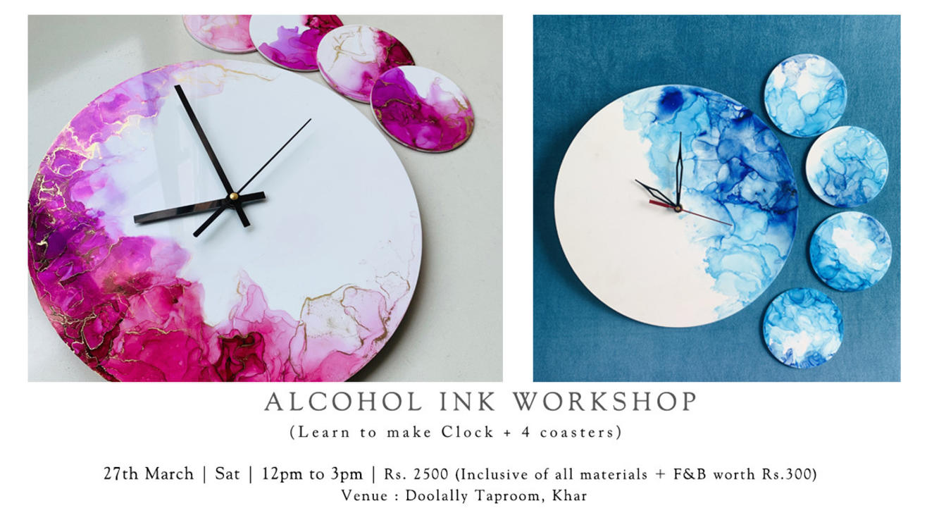 27th March – Offline Alcohol Ink Workshop