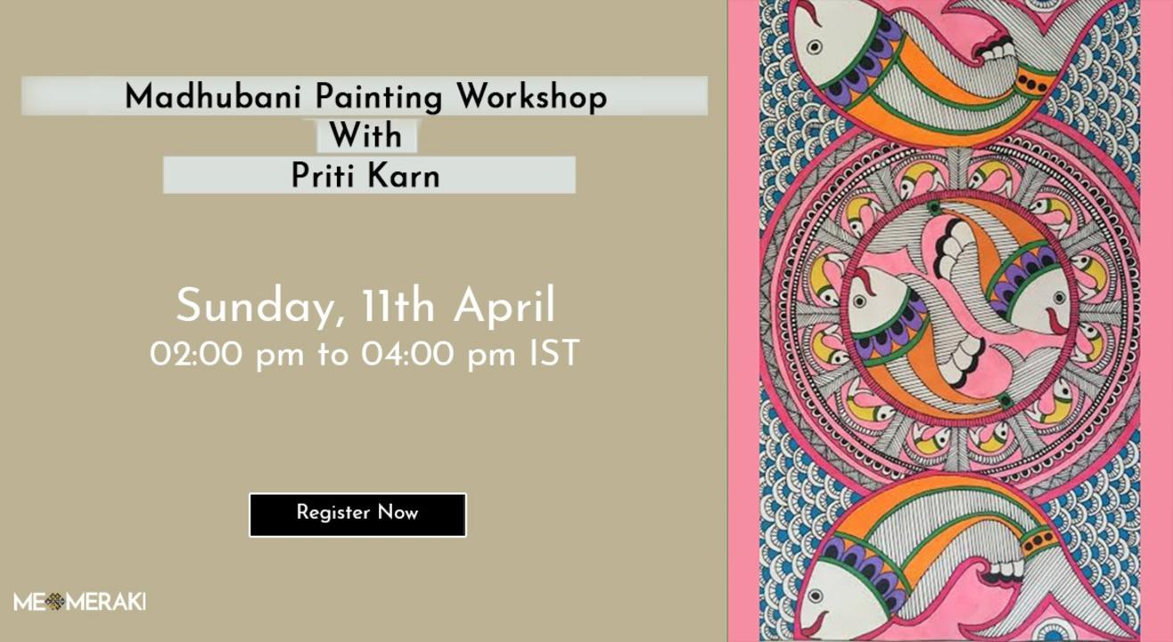 ONLINE MADHUBANI ART WORKSHOP BY PRITI KARN