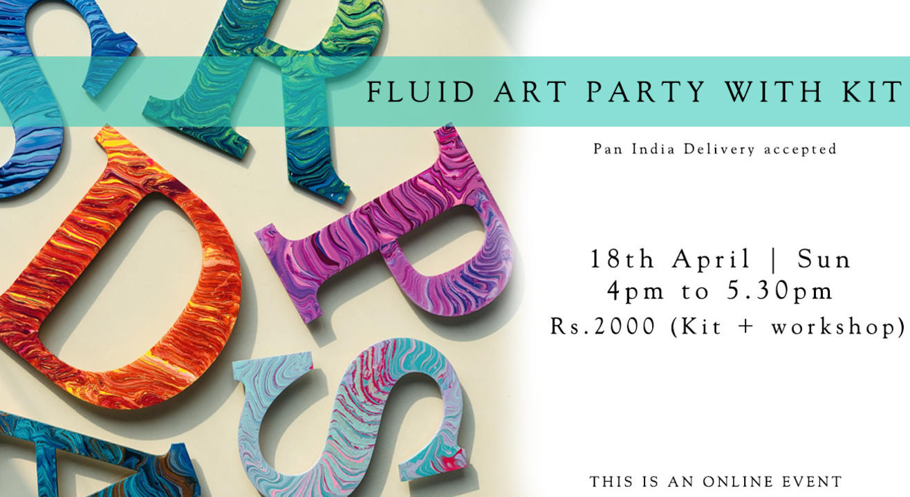 Fluid Art workshop with Paintology Art Kit