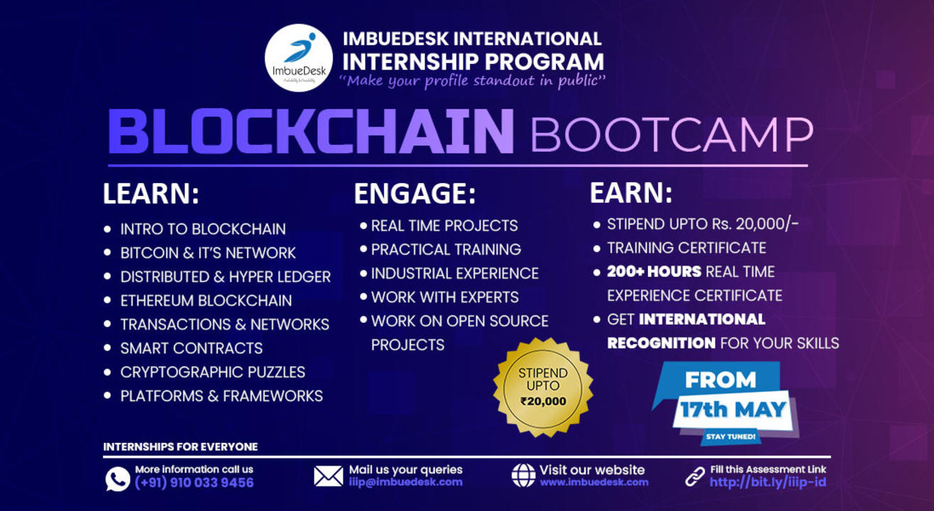 Training + Internship on Block Chain