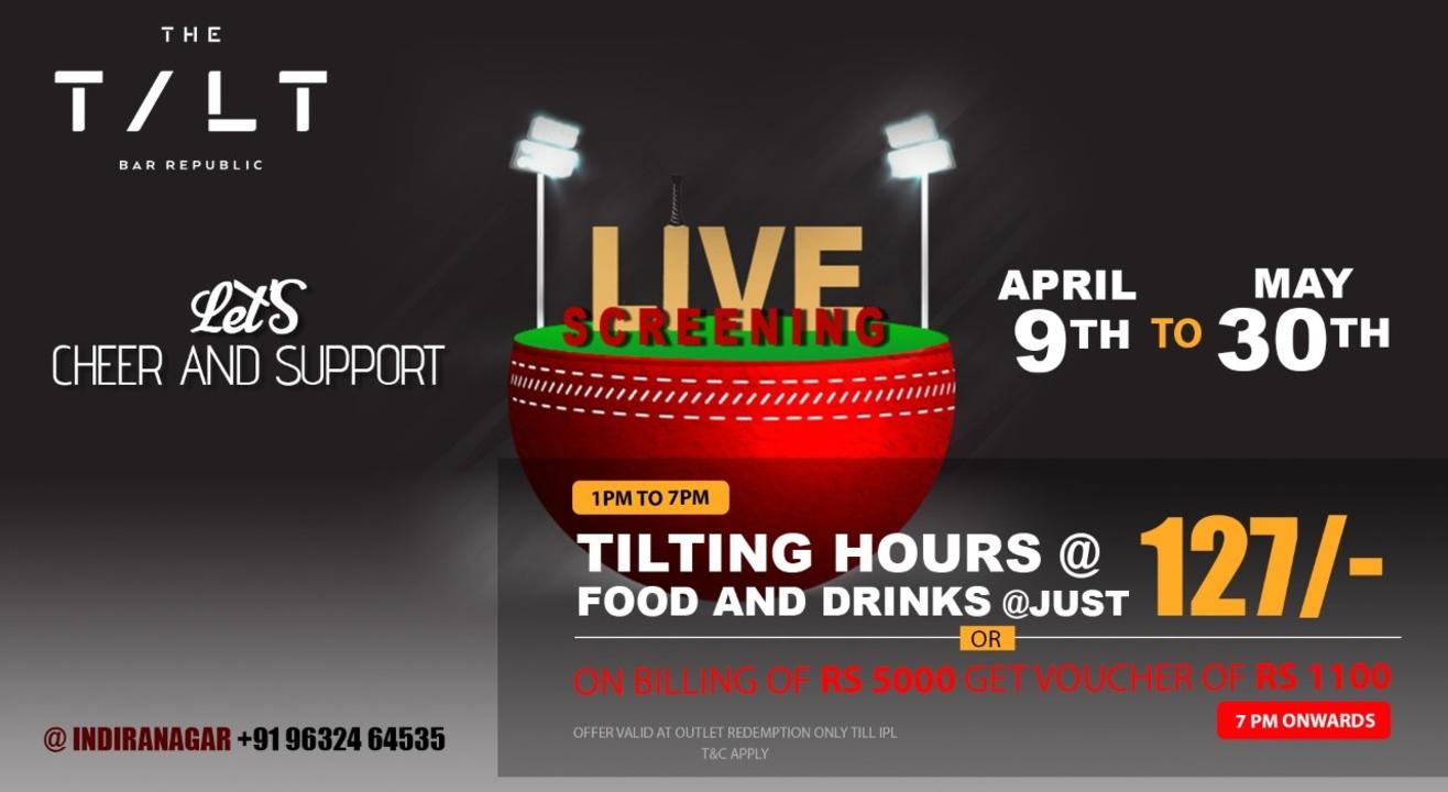 Live Sports Screening at The TILT Indranagar