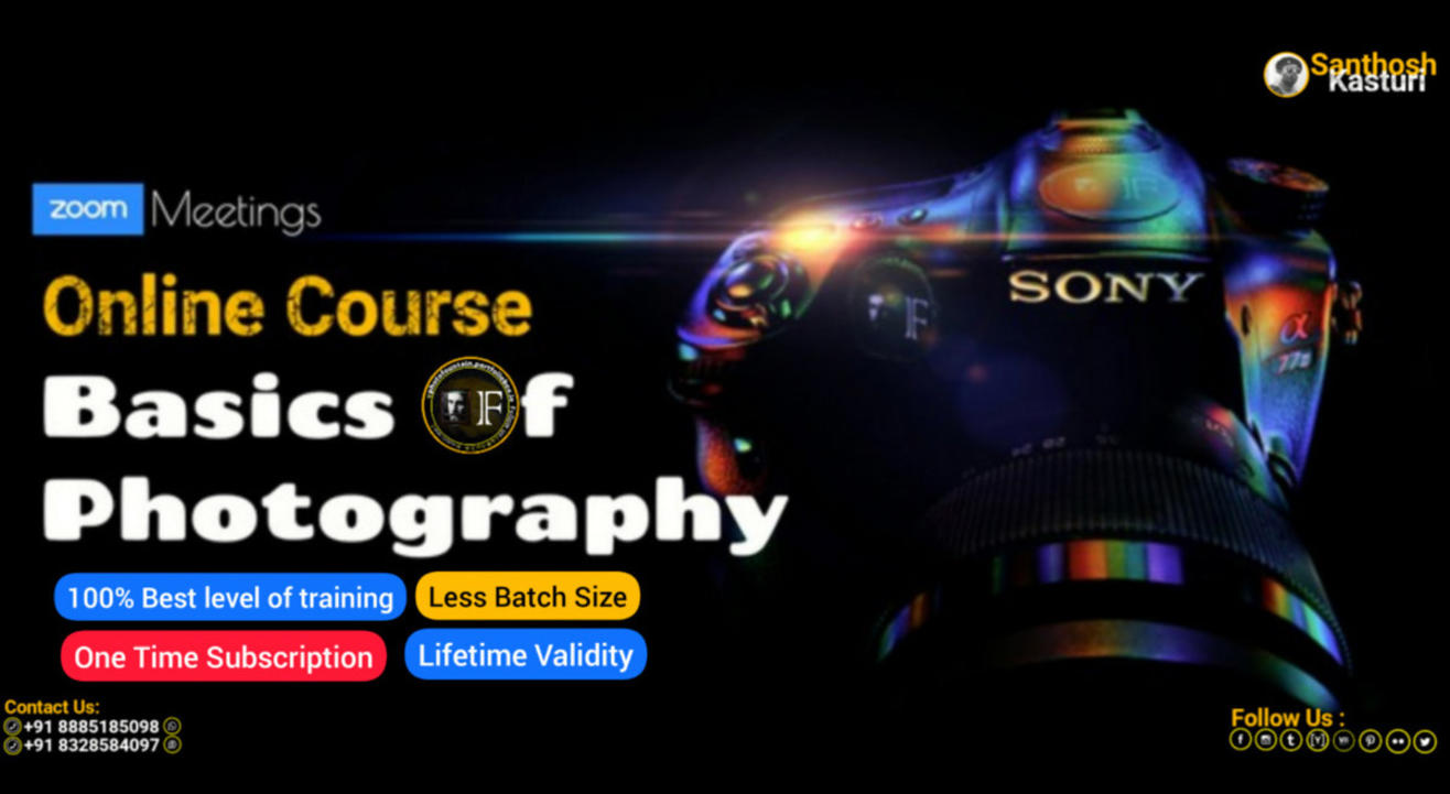 Basics Of Photography - 2 Day Online Course 