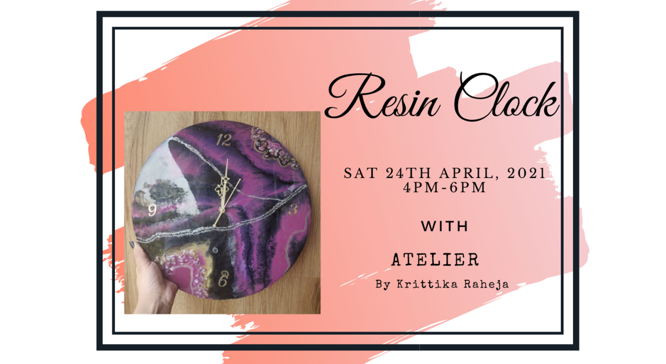 Resin Clock by Atelier by Krittika Raheja